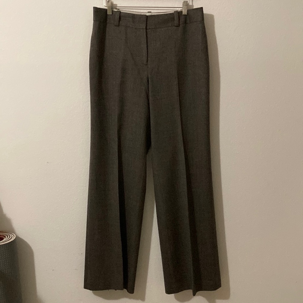 Ann Taylor formal brown textured trousers with lining Size 8